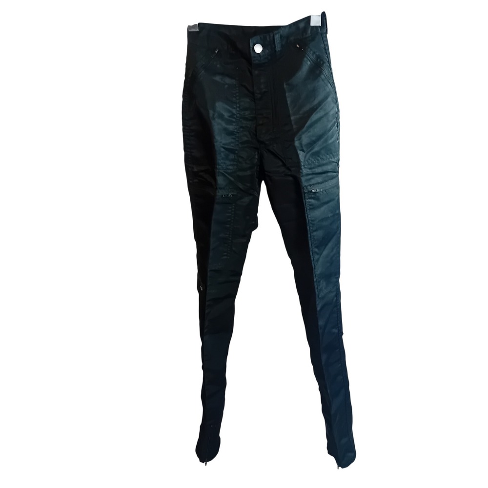 Y2K Women Sweet Cheeks Nylon Cargo Pants Techwear Streetwear Rave Festival 24/XS